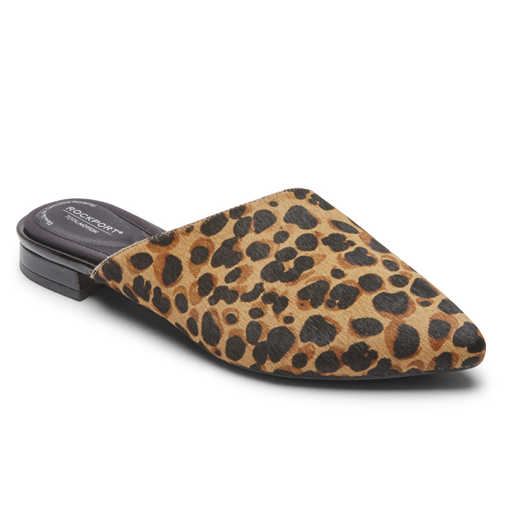 Mulas Rockport Mulher Leopardo - Total Motion Zuly Asymmetrical - 86971ORMH